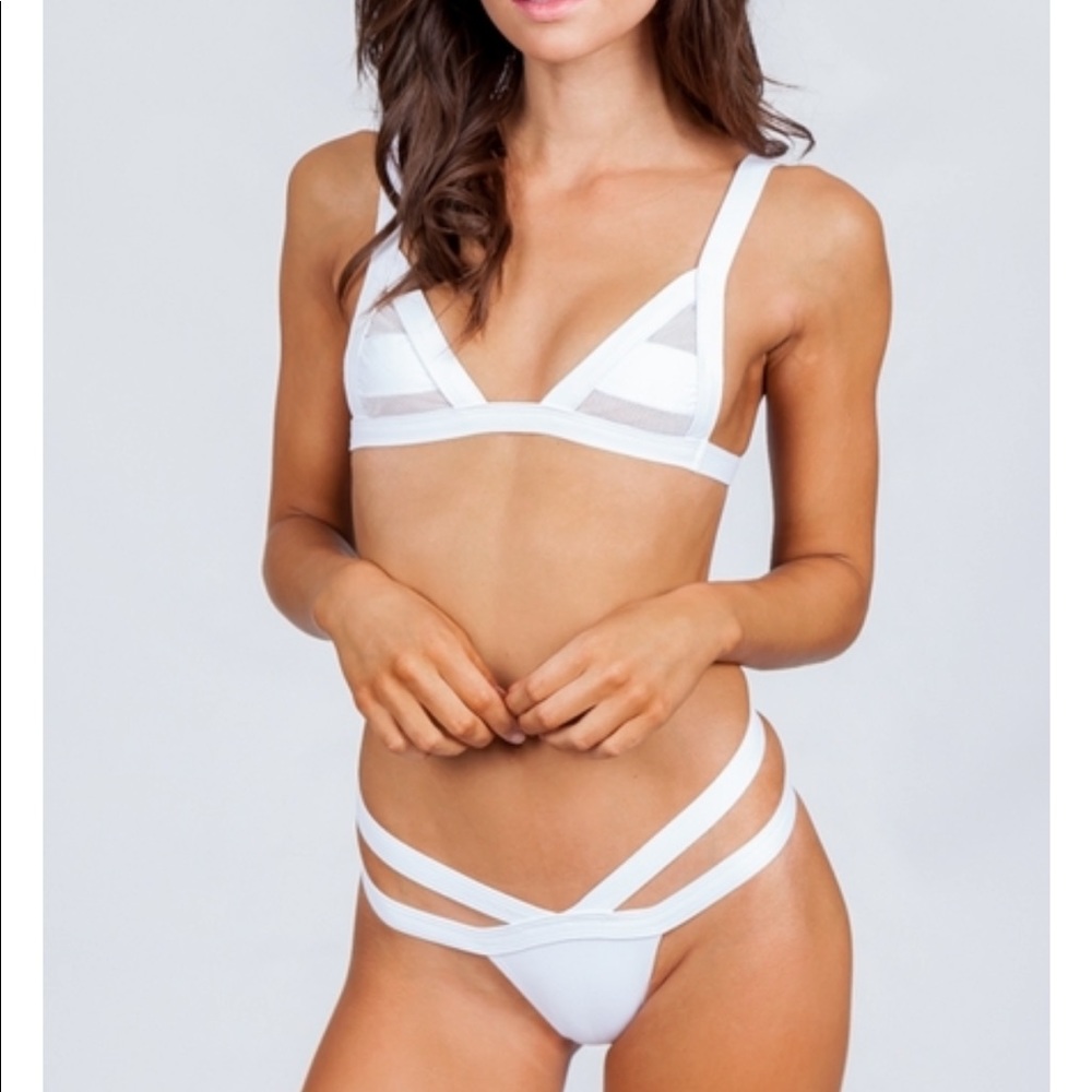 Minimale Animale Bandit bikini white XS